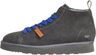 Panchic Polacchino P001 - Heren - Veterlaarzen - Grijs - 45 EU - Leer - Schoenen