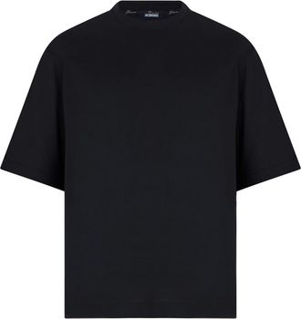 Jacquemus Rond Carr&eacute; T-shirt met korte mouwen - Heren - T-shirts - Zwart - M - Katoen - Tops