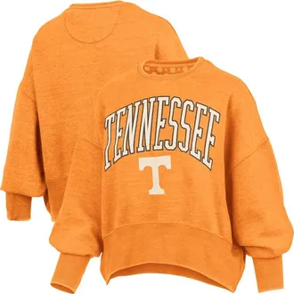 Pressbox Womens Pressbox Tennessee Orange Tennessee Volunteers Oversized Waist-Length Crewneck Sweatshirt at Nordstrom, Size Xx-Large