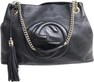 Gucci Pre-owned Soho Interlocking G Tote Bag - - Pre-owned - Donna - Nero - ONE SIZE