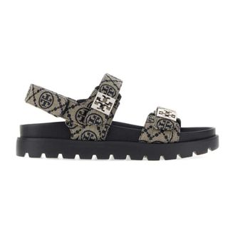 Tory Burch Tory Burch, Flat Sandals, female, Multicolor, Size: 9 1/2 US T Monogram Mellow Sport Sandal