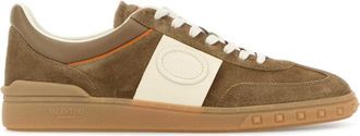 Valentino Garavani Brown Lace Up Sneakers