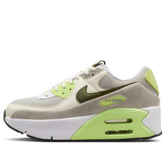 Nike (WMNS) Nike Air Max 90 LV8 White Pale Ivory College Gray Light Lemon Twist IB8061-100