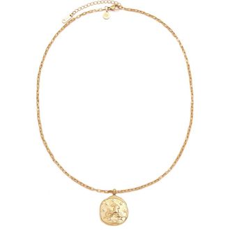 Petit Moments Horoscope Charm Necklace in Gold-Capricorn at Nordstrom