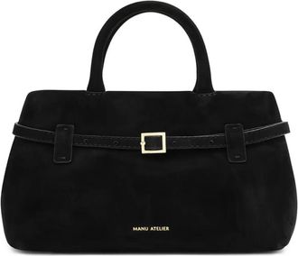 Manu Atelier Stijlvolle Turkse Tas - Dames - Handtassen - Zwart - ONE Size - Su&egrave;de - Tassen