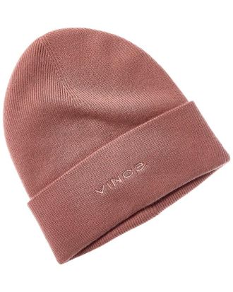 Vince Fine Rib Double Layer Cuff Knit Hat