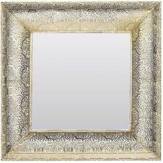 Beliani Wall Mirror PLERIN 60 cm 60 cm Metal Gold