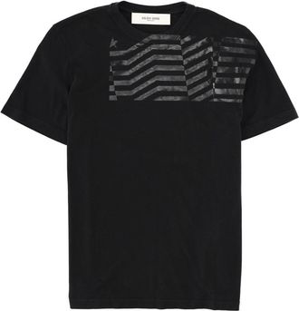 Golden Goose T Shirt With Flag Print