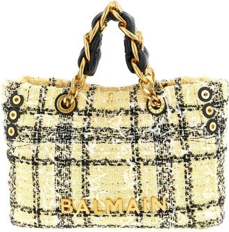 Balmain 1945 Soft Cabas Small - Dames - Shoppers - Veelkleurig - ONE Size - Tweed - Tassen