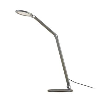 Lucande L&aacute;mpara de mesa led de aluminio gris