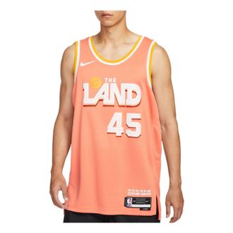 Nike NBA Donovan Mitchell Cleveland Cavaliers City Edition Swingman Jersey Orange Frost HM5977-836