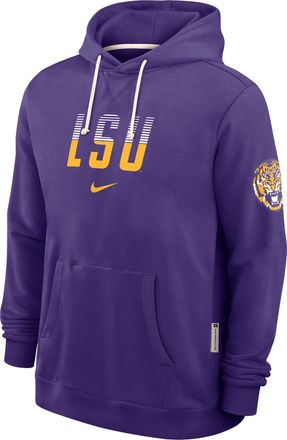 Nike LSU Sideline Standard Issue Nike Mens Dri-FIT College Pullover Hoodie in Purple | 03AZ51LLSN-8DF