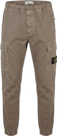 Stone Island Cargobroek - Heren - Slim Fit Broeken - Groen - W38 - Katoen - Broeken
