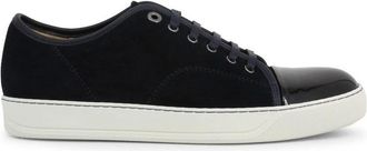 Lanvin Dbb 1 Suede And Patent Leather Sportschoenen - Heren - Sneakers - Blauw - 41 EU - Su&egrave;de - Schoenen