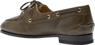 Bally Pathy Moccasin - Dames - Bootschoenen - Groen - 36 EU - Leer - Schoenen