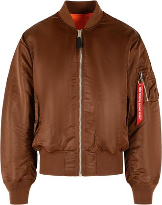 Alpha Industries Alpha Industries Ma 1 Heritage poederbruin nylon bomberjack