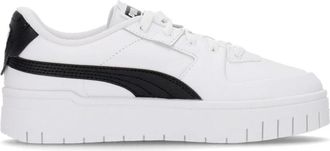 Puma Wit/zwarte lage sneaker damesschoenen - Dames - Sneakers - Wit - 37 EU - Leer - Schoenen