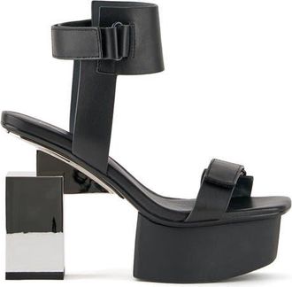 United Nude Cubist Sandal in Black + Silver at Nordstrom, Size 40