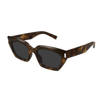 Saint Laurent Sunglasses, unisex, Brown, Size: 55 MM Cat-eye Sunglasses
