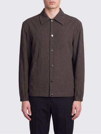 Paolo Pecora Giacca camicia in seersucker di cotone