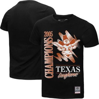 Mitchell & Ness Mens Mitchell & Ness Black Texas Longhorns Retro Brush Mineral Wash T-Shirt at Nordstrom, Size Xxx-Large