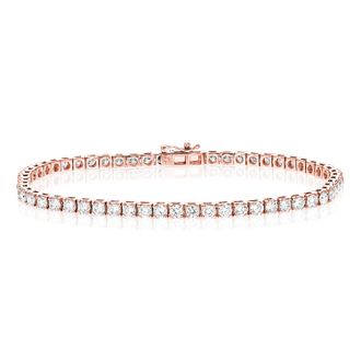 Vir Jewels 5 cttw Lab Grown Diamond Tennis Bracelet in 14K Gold 7 Inch For Women