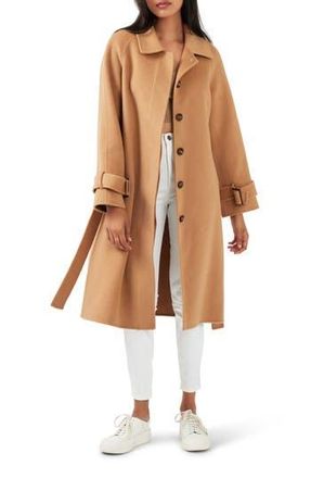 Belle & Bloom Shore to Shore Belted Wool Coat in Camel at Nordstrom Rack, Size X-Small