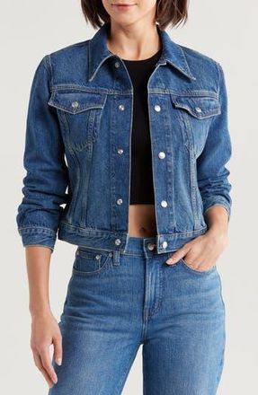 Re/Done Baby Trucker Jacket in Faded Rider at Nordstrom Rack, Size Small