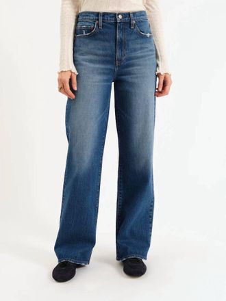 Daze City Straight High Rise Jean In Bright Blue