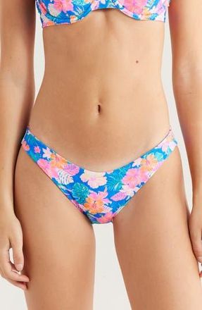 Kulani Kinis Minimalist Bikini Bottoms in Electric Palms at Nordstrom Rack, Size Large