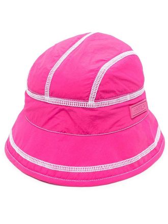 Jacquemus Vissershoed met logopatch - Roze