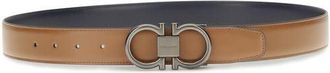 Ferragamo Mens Beige Calf Leather Bos Taurus Regular Belt
