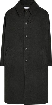 Mki Miyuki Zoku Wool-blend Trench Coat - Charcoal - XL