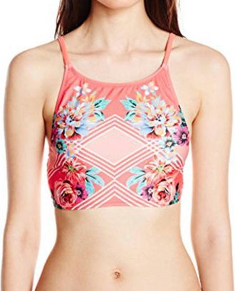 Minkpink Bloomin Beach Apron Bikini Top In Multi