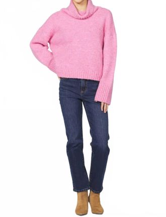 Dear John Denim Everly Cowl Neck Top In Pink