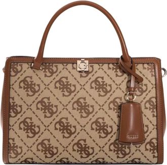 Guess Tassen, Dames, Bruin, ONE Size, Audrey Logo Girlfriend Satchel