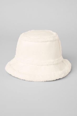 Alo | Winterfun Bucket Hat Jacket in Ivory White, Size: Medium/Large