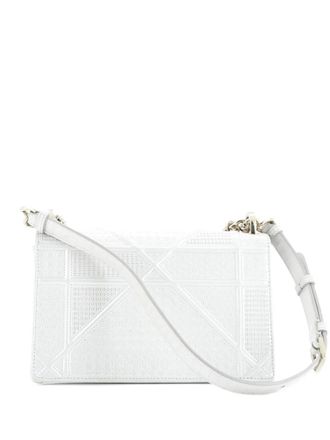 Dior Diorama Flap Bag Cannage Embossed Calfskin Small shoulder bag - Wit