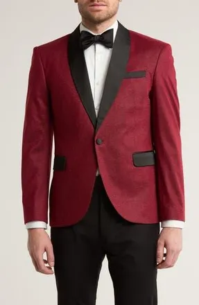 T.R. Premium Slim Fit Prom Blazer in Red at Nordstrom Rack, Size Medium