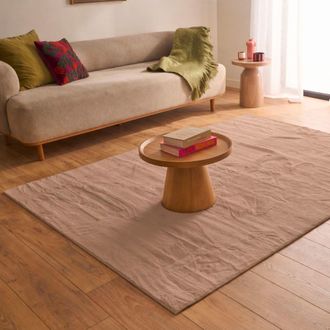 Nazar Rugs Alfombra suave topo 80x150