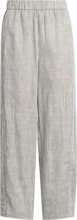 Eileen Fisher Stripe Linen Blend Ankle Pants in Wren at Nordstrom, Size Xx-Small