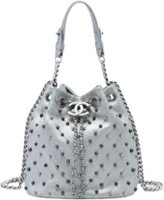 Chanel Pre-owned Bolso Cubo Vintage - Pre-owned - Mujer - Gris - ONE SIZE