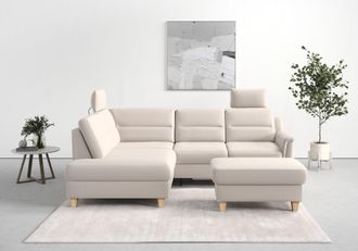 Sit&more Ecksofa &raquo;Far&ouml; L-Form&laquo; inklusive Federkern, wahlweise mit Bettfunktion und Bettkasten