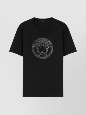 Versace cotton embellished short-sleeve t-shirt