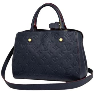 Louis Vuitton Pre-owned Handbags, female, Blue, Size: ONE SIZE Pre-owned Vintage Monogram Empreinte Shoulder Bag