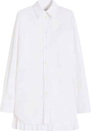 Sportmax Pleated Back Long-Sleeved Shirt with Classic Collar