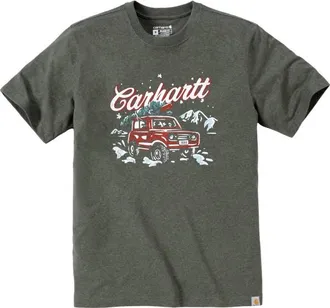 Carhartt Work in Progress Dearborn Relaxed Holiday T-Shirt T-Shirt f&uuml;r Herren | oliv/grau