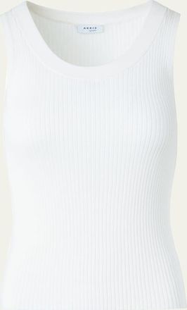 Akris Twisted Rib Knit Tank Top