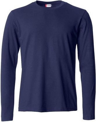 Clique Clique Mens Basic Long Sleeve T-Shirt Navy Blue XXL