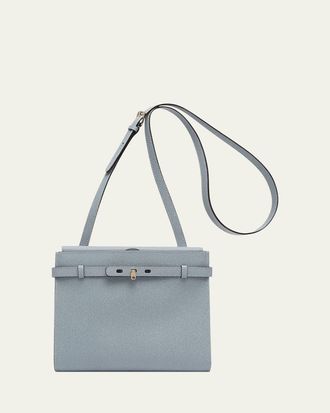 Valextra B-Tracollina Leather Shoulder Bag